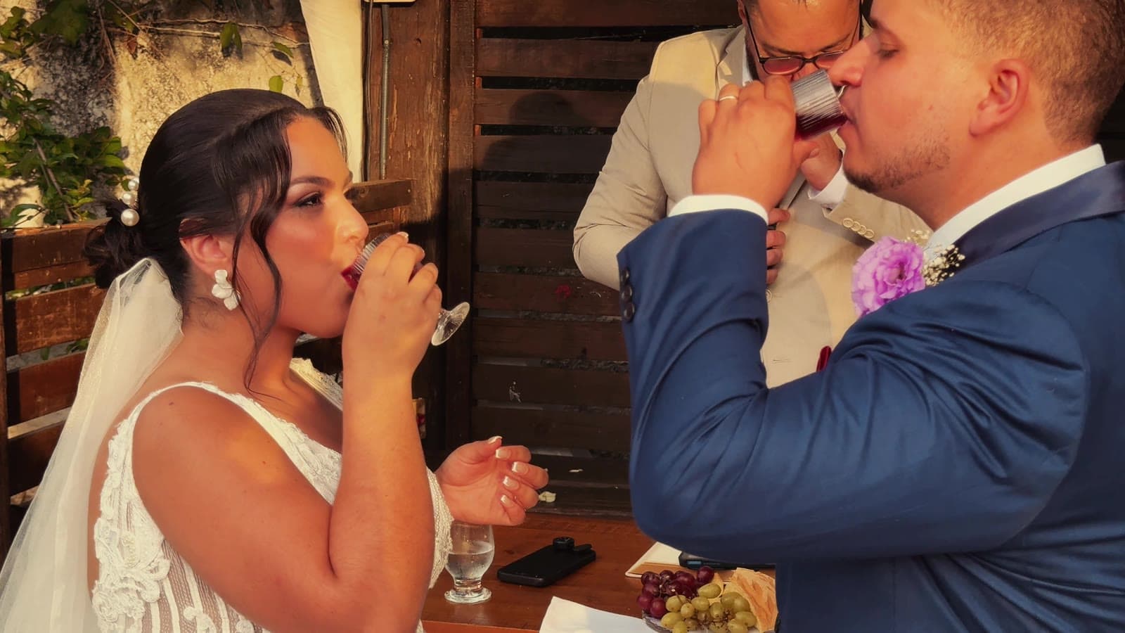 Cena de casamento